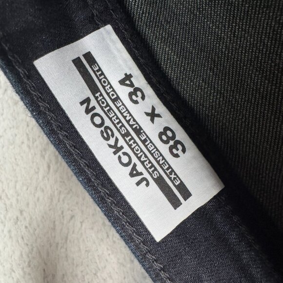 Buffalo David Bitton Jeans Mens 38x34 Dark Wash Jackson Straight Fit Stretch NWT - Picture 10 of 12